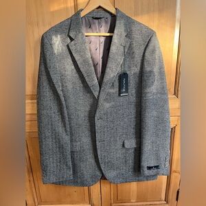 Nautica Gray Herringbone Sport Coat